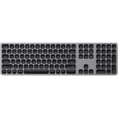 Tastatura wireless Satechi Aluminum pentru Mac, layout US, Space Gray