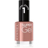 Rimmel Super Gel gel de unghii fara utilizarea UV sau lampa LED culoare 033 R&amp;B Rose 12 ml