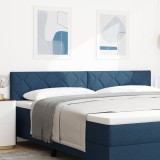 LED vidaXL Tăblie Design Blocuri de Diamante Albastru 200 cm Țesătură
