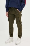 Alpha Industries pantaloni Combat Pant LW bărbați, culoarea verde 126215.142