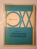 Emile Planchard - Cercetarea &icirc;n pedagogie (1972)