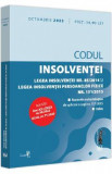 Codul insolventei. Legea insolventei. Legea insolventei persoanelor fizice: Octombrie 2023