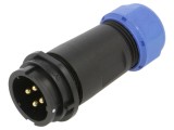 Conector circular WEIPU SY21 4 pini tată IP67 30A 500V 7-12mm