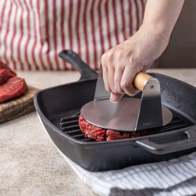 Presa din inox pentru carne de hamburger, diametru 14cm King Hoff foto