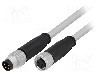 Conector M8, 4 pini, clasa etanseitate {{Clasa etan&amp;#351;eitate}}, HARTING - 21348081481050
