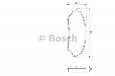 Set placute frana,frana disc MITSUBISHI PAJERO PININ (H6_W, H7_W) (1999 - 2007) BOSCH 0 986 424 713 foto