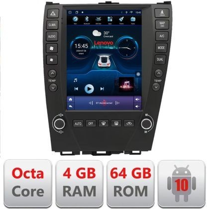 Navigatie Lexus ES 2009-2012 Lenovo Tesla Qled 9.7&quot; Octacore 4Gb RAM 64Gb Hdd 4G DSP Carplay Android Auto 360 camere Bluetooth CarStore Technology