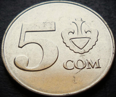 Moneda 5 SOM - REPUBLICA KYRGYZSTAN, anul 2008 * cod 3298 foto