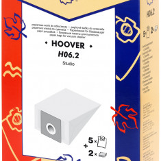 Sac aspirator Hoover Studio 1505, hartie, 5X saci + 2 filtre, K&M