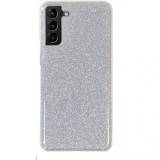Cumpara ieftin Husa Cover Fashion Glitter pentru Samsung Galaxy S21 Ultra Argintiu