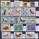 Lot filatelic Fluturi &amp; Insecte (Entomologie) / Ungaria, Cuba, Norvegia, Noua Zeelandă - A991