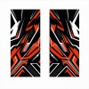 Set 2 stickere auto decorative pentru st&Atilde;&cent;lpi u&Egrave;i, 50x22 cm, folie orajet oracal, autoadeziv&Auml;, print ecosolvent hd