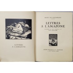 LETTRES A L&#039;AMAZONE par REMY DE GOURMONT - PARIS, 1838