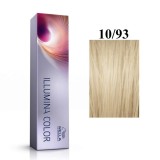 Wella Professionals, Illumina Color, Vopsea permanentă de păr, 10/93 Bright Light Blonde Pearly Gold, 60 ml