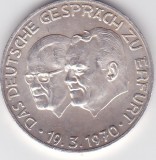 Germania Medalie argint The German Conversation in Erfurt Brandt Stoph 1970