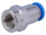 Racord Push-In Simplu cu Garnitură NBR 0,95-6 bar