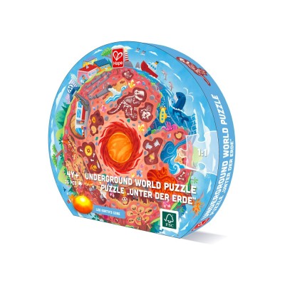 Puzzle copii arheologie cu lumini led Hape 38 piese foto