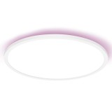 Plafoniera LED RGB inteligenta Orbis Ultra Slim, 25 W, 2000 lm, lumina calda / neutra / rece / multicolora, alb