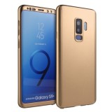 Husa 360&deg; - Samsung Galaxy S9 Plus - Auriu + folie de protectie cadou