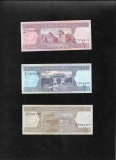 Set Afganistan 1 + 2 + 5 afganis afgani unc, Asia