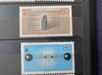 PC481 - Germania / Deutsche Bundespost 1983 Europa CEPT/ Inventii, serie MNH, 2v foto