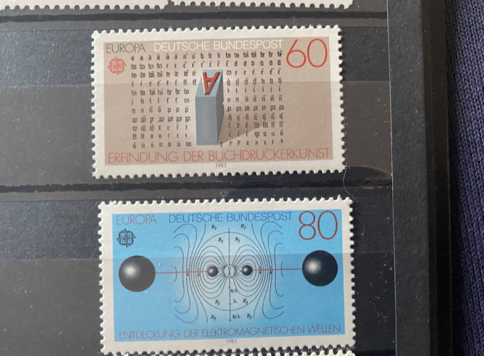 PC481 - Germania / Deutsche Bundespost 1983 Europa CEPT/ Inventii, serie MNH, 2v