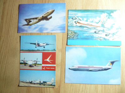 4 Ilustrate Aviatie - TAROM , cca .1992 foto