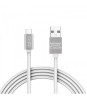 Cablu de date USB type C 1m argintiu cu iluminare LED rosu delight