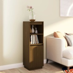 Gossi dulap inalt, maro miere, 37x34x110 cm, lemn masiv de pin