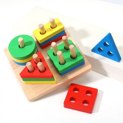 Joc de sortare, 16 forme geometrice, 1 an+ foto