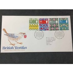 Anglia 1982 - Modele textile, serie pe FDC