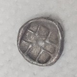 Moneda argint Hemidrahma greceasca Parium Gorgona , secol V i.Hr. argint 1,85 grame ... achizitie externa , tva achitat in Romania