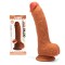 Silicon Dual Layered Dildo Brown 22.5cm