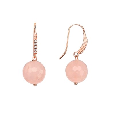 Cercei Sensation din cuarț roz foto