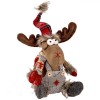 Figurina Decorativă Crăciun, Ren, 20cm, Multicolor, Poliester, Oem