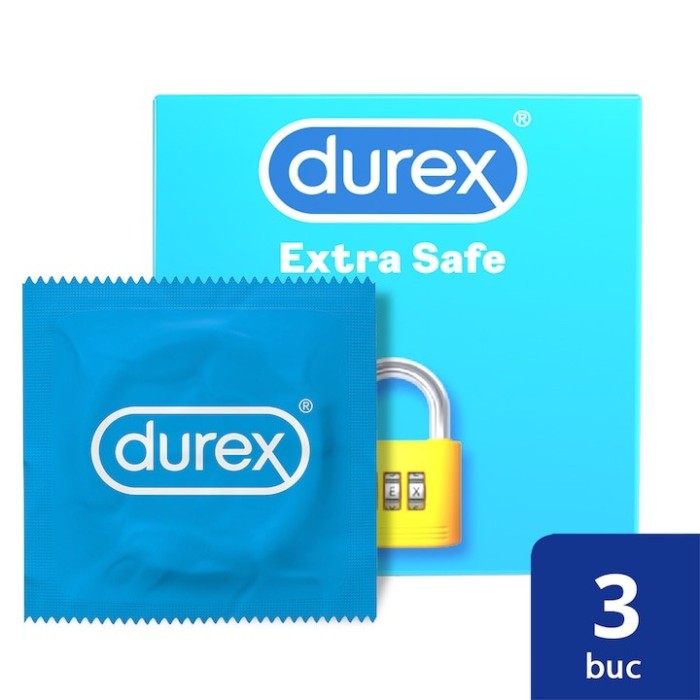 Prezervative Durex Extra Safe, 3 bucati