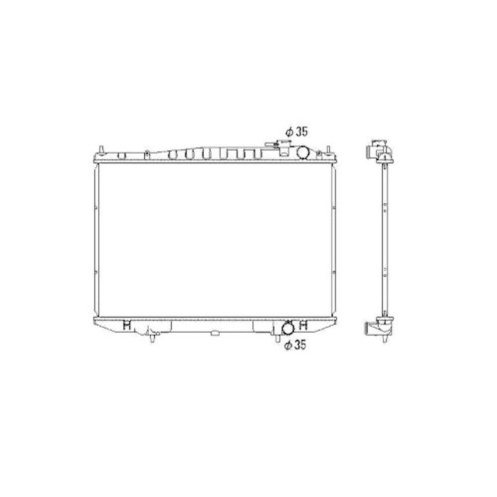 Radiator racire Nissan Pick Up (D22), 02.1998-04.2005 Pickup/Navara/Frontier, Motorizare 2, 4 88/98kw Benzina, tip climatizare Cu/fara AC, cutie Manu