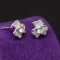 Cercei Din Argint - Diamond Flower cod ARG282E