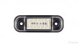 Lampa Gabarit LED Ovala Slim 12 LED Alb 12-24V 84mm x 24mm IP66/68