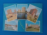 CPIB 23104 CARTE POSTALA - LITORAL, MOZAIC. SATURN - PLAJA, VENUS - HOTEL COCORUL SI VULTURUL, MANGALIA, MAMAIA, TECHIRGHIOL - SANATORIUL NECIRCULATA