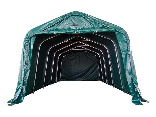 Cort tip Garaj auto, tip Cort Pvc 450 g/m&sup2;, 3,4x9,6m - verde