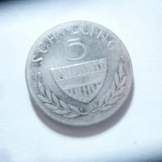 Moneda 5 schilling 1961 Austria , argint cal. buna