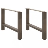 VidaXL Picioare pentru masă de cafea, oțel natural, 2 buc., 70x(42-43) cm, oțel 4013291