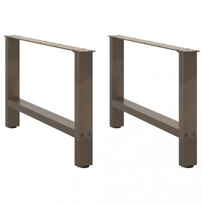 vidaXL Picioare pentru masă de cafea, oțel natural, 2 buc., 70x(42-43) cm, oțel 4013291 foto