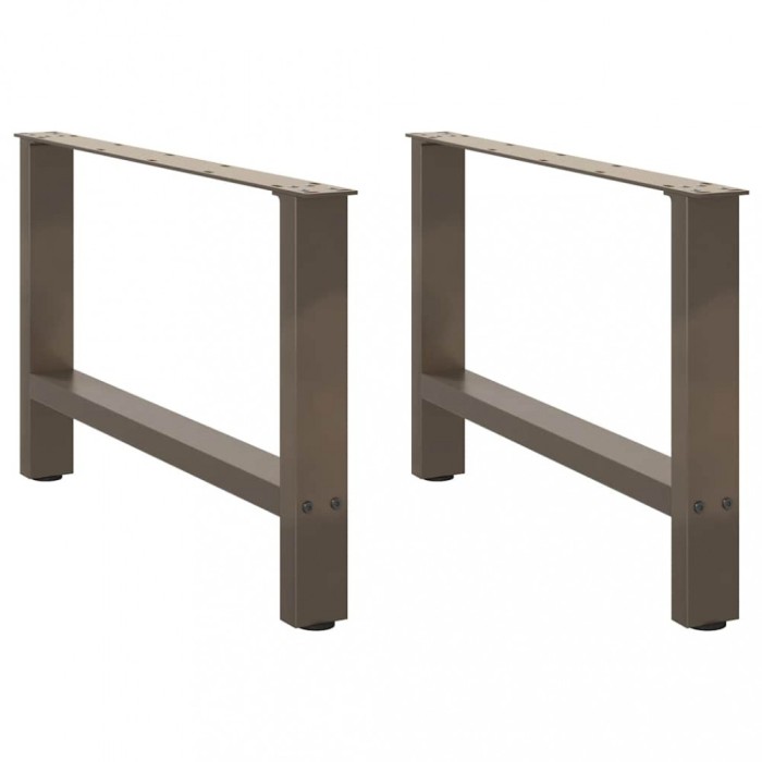 vidaXL Picioare pentru masă de cafea, oțel natural, 2 buc., 70x(42-43) cm, oțel 4013291