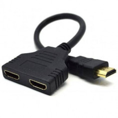 Cablu Gembird DSP-2PH4-04 HDMI pasiv cu dublu port Negru foto