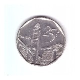 Moneda Cuba 25 centavos 2006, thin date, stare buna, curata