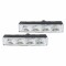 Set 2 proiectoare zi DRL 125x24mm 12/24V, 4 LED-uri, DRL540PRO Amio Cod: 01528