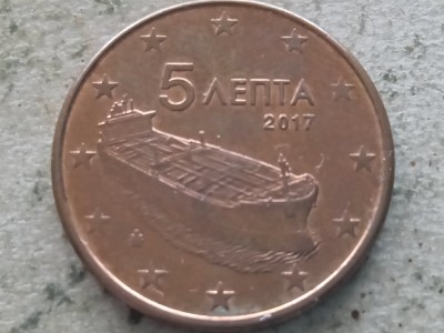 GRECIA-5 EURO CENT 2017 foto