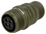 Conector circular AMPHENOL 4 pini mamă lipire MS/DS 13A pe cablu
